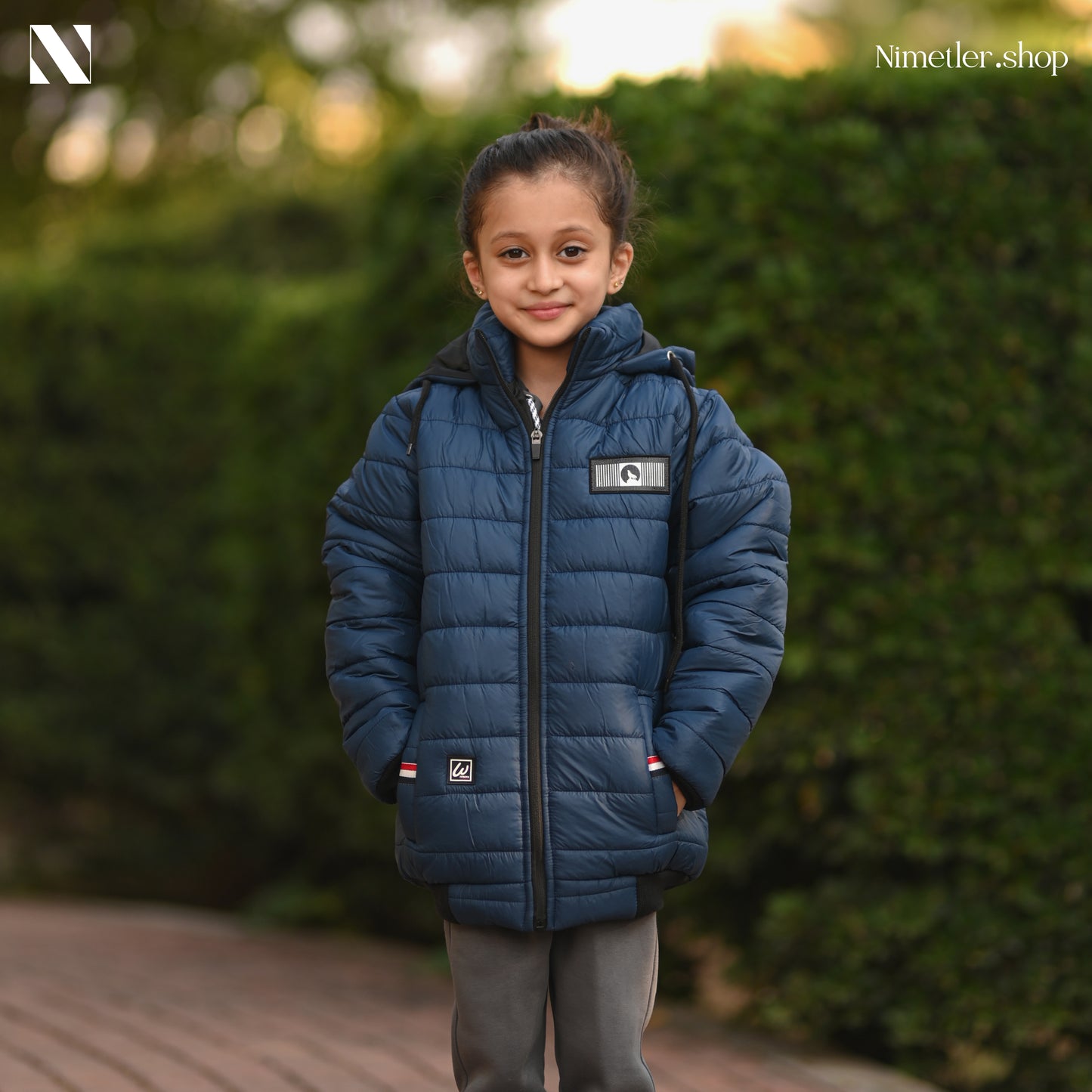 Nimetler Blue Winter Jacket for Kids