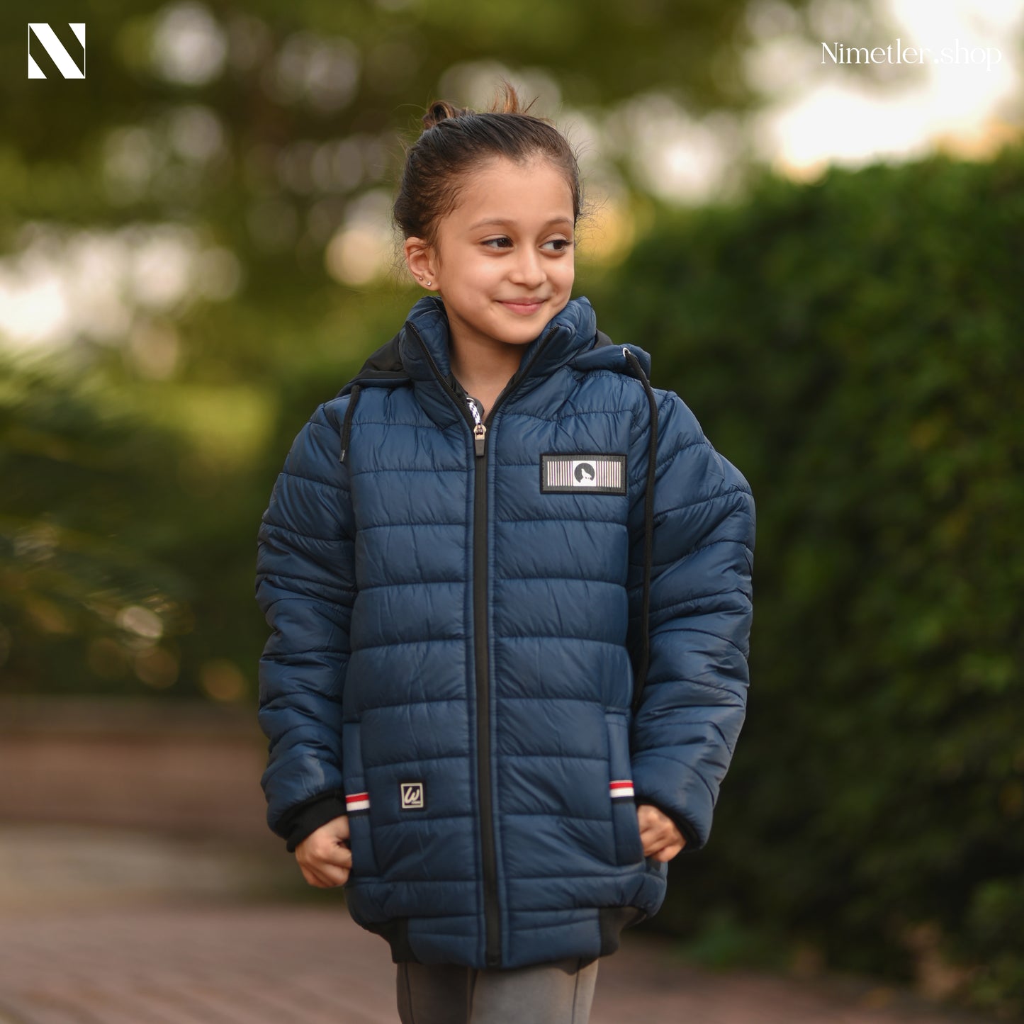 Nimetler Blue Winter Jacket for Kids