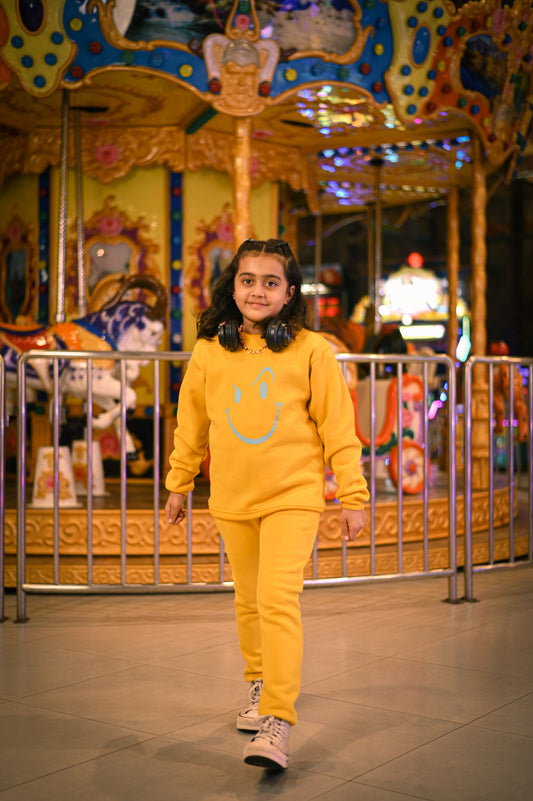 Nimetler Girls Yellow Tracksuit - Winter Edition